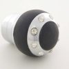 Schaltknauf Aluminium mit Kristallen und Leder-Absetzung – Bild 3