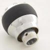 Schaltknauf Aluminium mit Kristallen und Leder-Absetzung – Bild 6