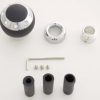 Schaltknauf Aluminium mit Kristallen und Leder-Absetzung – Bild 7
