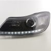 Scheinwerfer Set Daylight LED TFL-Optik Skoda Oktavia ab  2009 schwarz – Bild 2