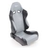 FK Sportsitze Auto Halbschalensitze Set SCE-Sportive 2 Kunstleder grau/schwarz – Bild 2