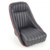 FK Oldtimersitze Auto Vollschalensitze Set Montgomery im Retro-Look schwarz/rot – Bild 2